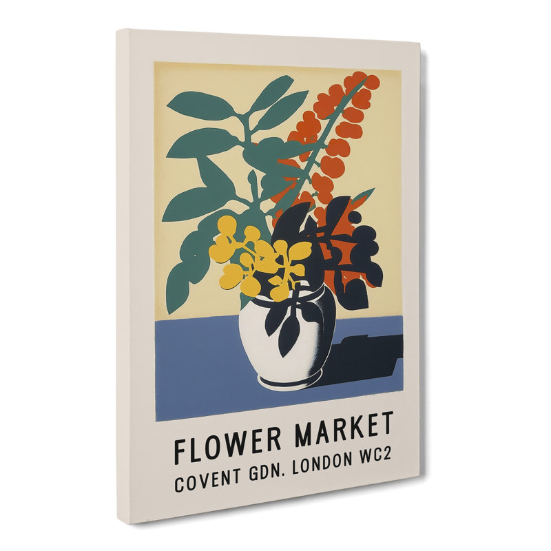 Covent Garden Flower Market Exhibition No.6 - Wrapped Canvas