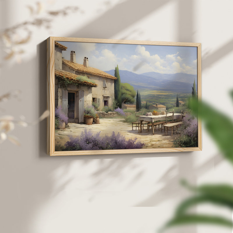 Paysages rétro-DLII - reproduction encadrée, H 8 po x l 10 po, Naturel
