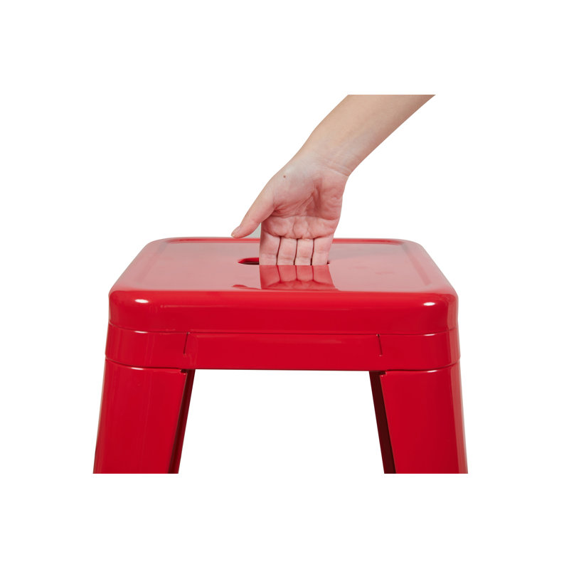 Tabouret à hauteur de comptoir 24 po, Rouge, Tabouret de comptoir (siège d’une hauteur de 24