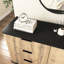 Rangement multifonctionnel à six tiroirs avec présentoir de table et poignées exquises, 47,2 x 15,7 x 29,6 po, coins arrondis en métal, armoire à assemblage facile dans un style moderne, coins pour, présentoir, à