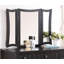 Ensemble de meuble-lavabo unique moderne avec tabouret pliable et tiroir en miroir