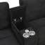 Canapé modulaire en U avec repose-pieds, porte-gobelets et ports USB-191053216