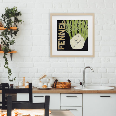 «Fennel Root Légumes», reproduction encadrée sous verre, conception de Nancy Overton