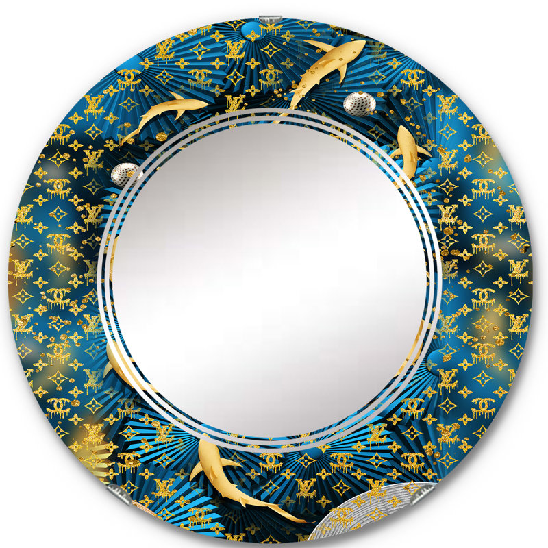 Quantrez Luxury Brand Design II - Miroir mural tendance, 24 po x 24 po