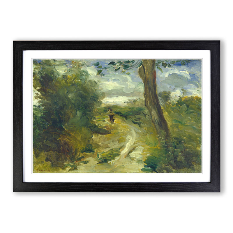 Landscape Between Storms by Pierre-Auguste Renoir - Picture Frame Painting, 48cm H x 65cm W x 2cm D, Black Framed