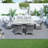6 - Person Wicker Patio Dining Set with Rectangular Table , Cushions Included-93779176-93779175