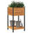 Garden Planter Brown Solid Acacia Wood, Powder-Coated Steel Medium-1871294186