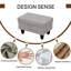Repose-pieds en flanelle avec rangement-907079054