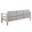 Magers 3-Seater Aluminum Outdoor Sofa with Cushions and Removable Tray-135516243-135516237