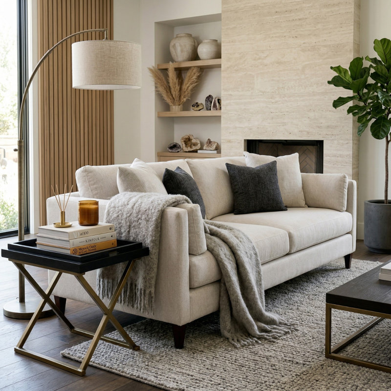 Olnek Upholstered 96'' Sofa