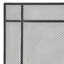 Cloison de foyer moderne - Finition argent brossé noir, 32,56 po de hauteur x 39,93 po de largeur, 8,14 po de profondeur, conception stable