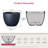 14 in. Medium Navy Blue Concrete Round Planter/ Pot (Upgraded Interior) with Drainage Holes-400536586-400536587