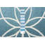 Tapis vert / beige à tissage plat Jabari-939758857