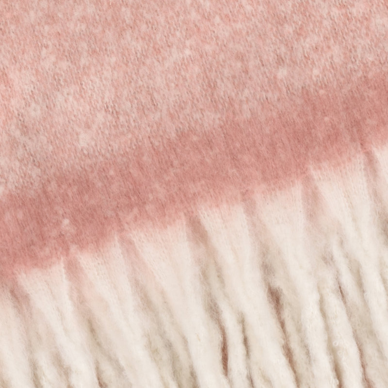 Cozy Machine Woven Throw Blanket, Pink