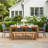 Fleur 6 Piece Checkerboard Dining Set with Rope Chairs
