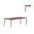 Transitional Dining Table Antique White Oak Top Rectangle 2 Extension Leaves-1668021025