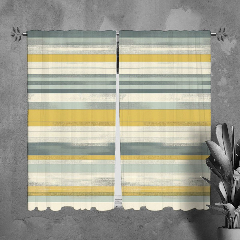 Paire de rideaux obscurcissant en polyester Ketzalli, L 40 po x L 61 po