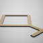 Panneaux muraux décoratifs en bois Cameron, moyen, l 25 5/8 po x H 15 3/8 po x T 3/8 po, chêne blanc-1120968857