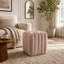 Repose-pieds moderne avec repose-pieds en velours tissé carré pour la décoration de la maison