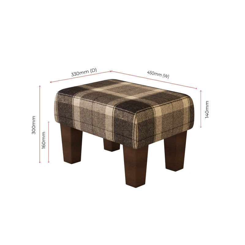 Manufactured Wood Accent Stool, Mahogany