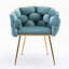 Fauteuil rembourré en velours-956580126