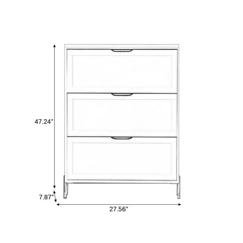 Solid wood Shoe Storage, Black