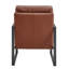 Chaise longue Tosheba en similicuir noir avec structure noir mat-905995413