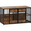 Mobilier de caisse en bois pour chien, grand chenil avec plateau de rangement, cage intérieure pour animal