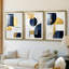 ABSTRACT Series DLVI - Impression sur mesure encadrée de qualité supérieure - 3 pièces-1045111471-1045111470