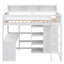 Lit mezzanine simple en bois avec plusieurs tablettes de rangement et garde-robe-2064294602