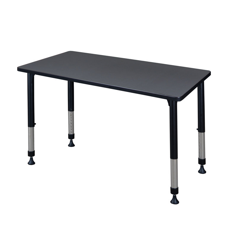 Table de formation à hauteur réglable Albaugh, Gris, H 34 po x L 48 po x l 24 po