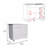 Base Cabinet , Three Drawers, Double Door, Four Legs
