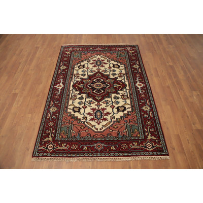 Geometric Traditional Handmade Rug 4x6