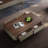 Light luxury rectangular solid wood coffee table-112703346