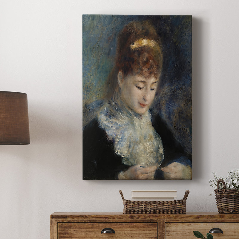 «Woman Crocheting» par Pierre-Auguste Renoir, 12 x 18