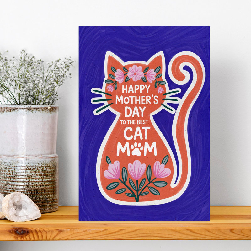 Best Cat Mother's Day by Pictufy Studio IV - Wrapped Canvas Print, 45.72 cm H x 30.48 cm W