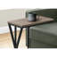 Table d'appoint pour le style - Taupe et métal avec des caractéristiques pratiques - brun et noir