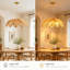 3 - Light Polished Brass Pendant