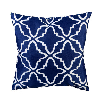 Chinoiserie Patterned Indoor/Outdoor Pillow Cover