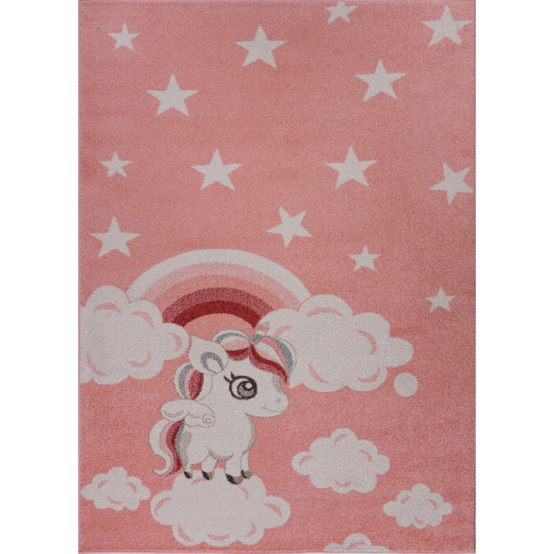 Tapis rose Aenwood, Rectangle 5 pi 3 po x 7 pi 3 po