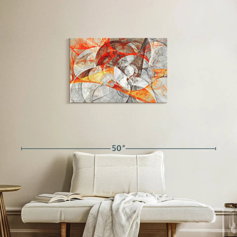 Avery marbre dynamique abstrait, H 20 po x l 30 po
