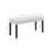 Wyncote Wood Upholstered Dining Bench, Stone Gray