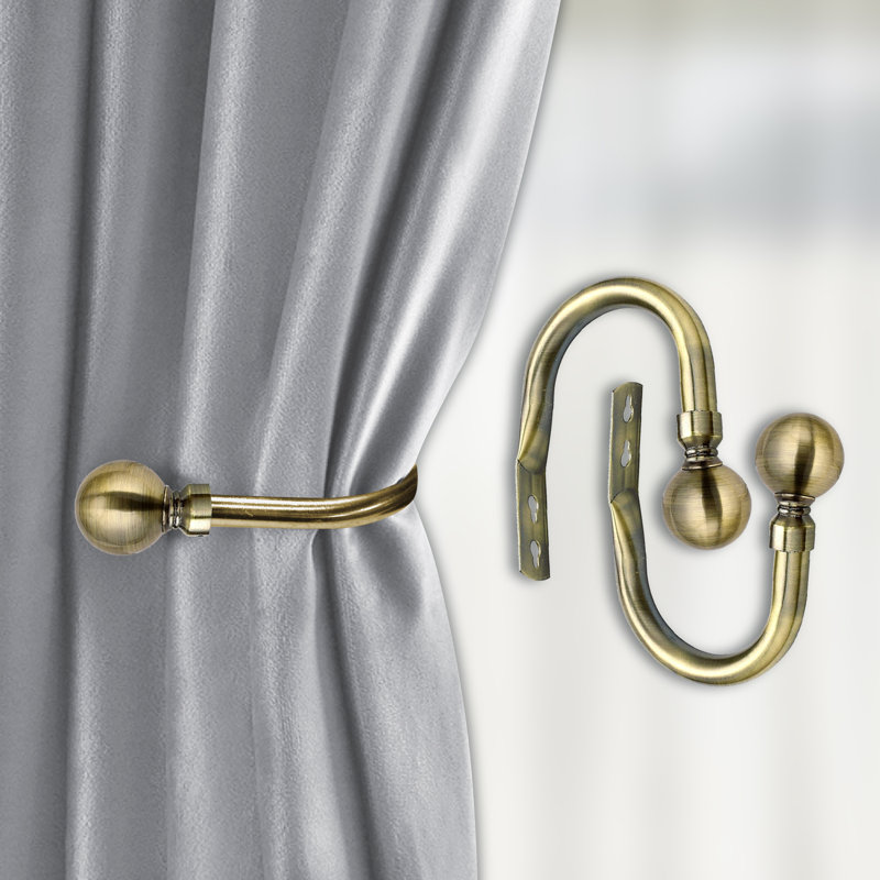 Hafsa 10cm Curtain Holdback, Antique Brass