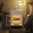 Usmon Modern Nightstand with Glass Door,Metal Side Table,Bedside Table With Flip-Top Storage-1869533236
