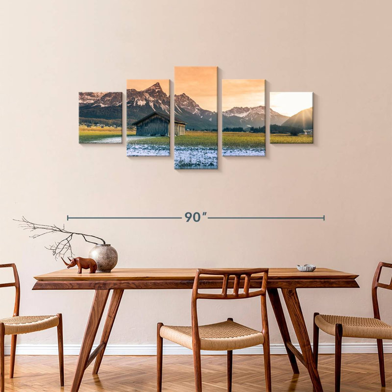 Alpine Barn, 36" H x 80" W