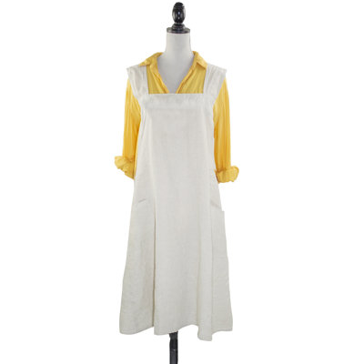 Solid Colour Linen Bib Apron