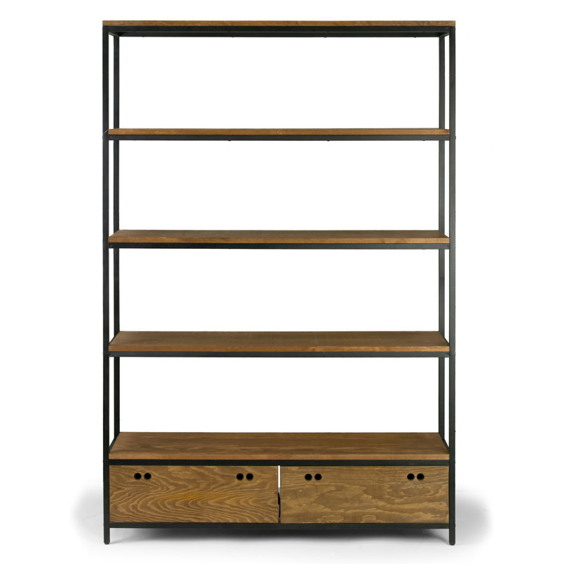 47.25"W x 15"D x 70.75"H Borchert Etagere Bookcase 
