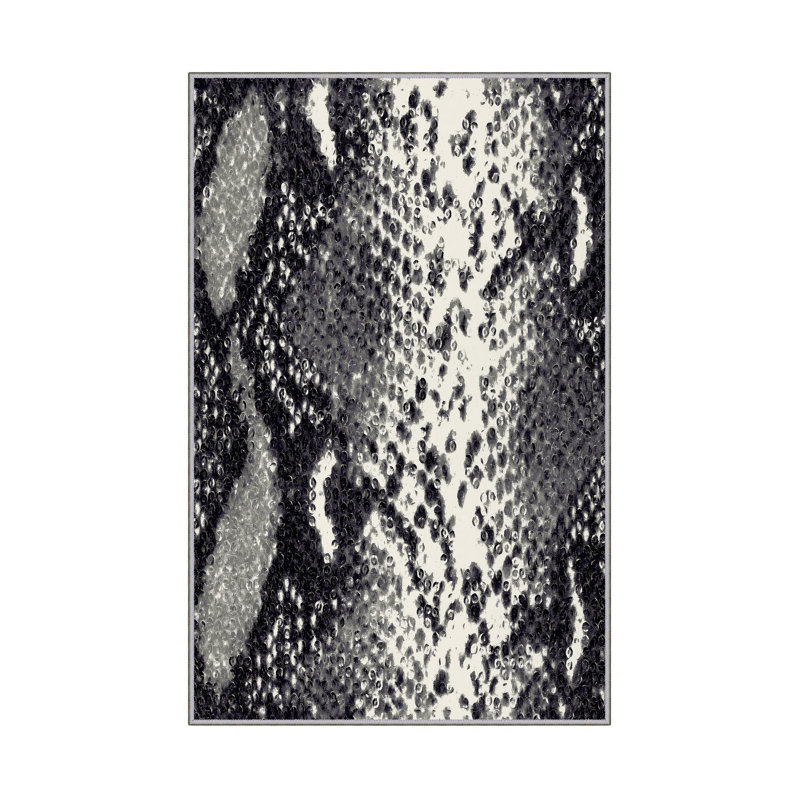 Luxurious Woven Carpet Rug, 2.6 x 4.0 ft | 100% Polyester, 0.4 in Pile Height | Antibacterial & Non-Slip PVC Dot Underside | Machine Washable, 3D Digital Printing | Perfect for Living Room & Bedroom Decor