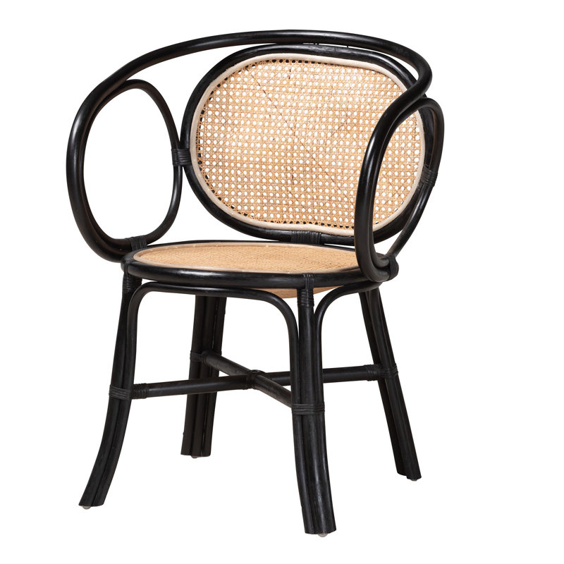 Akelius 45cm H King Louis Back Armchair, Black/Brown