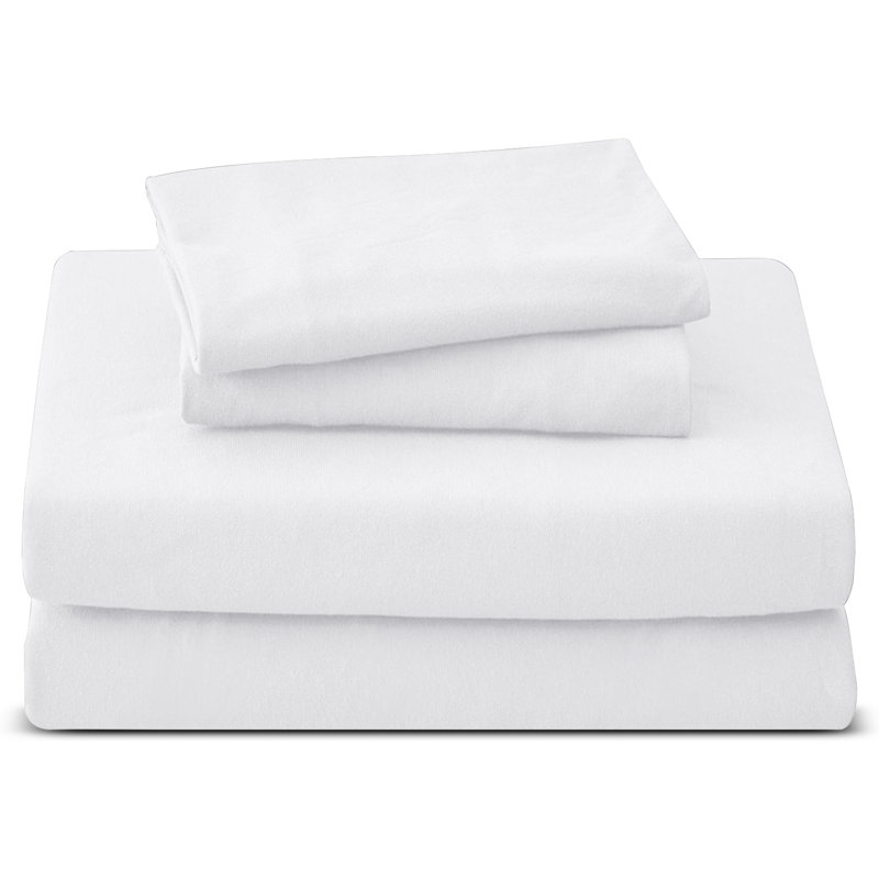 Luxury 4-Piece Microfiber Duvet Cover Complete Set, Single Duvet Cover + 2 Additional Pieces, White